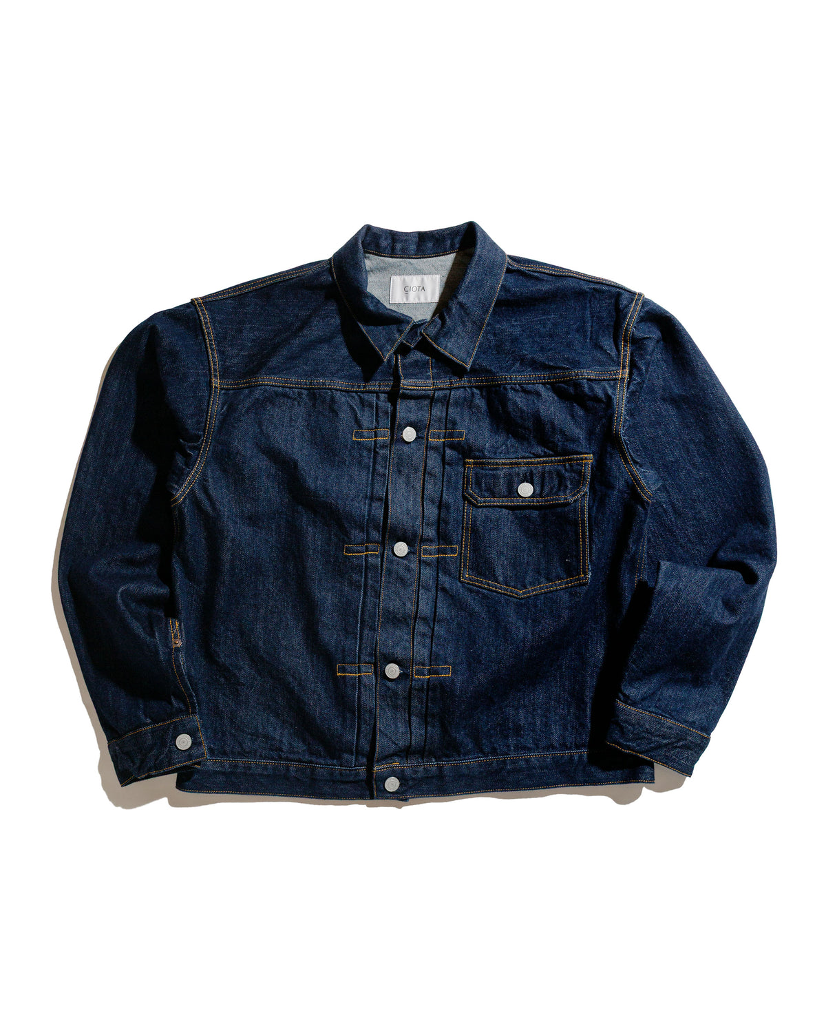 CIOTA Single Pocket Denim Jacket (Real Indigo) Navy One Wash