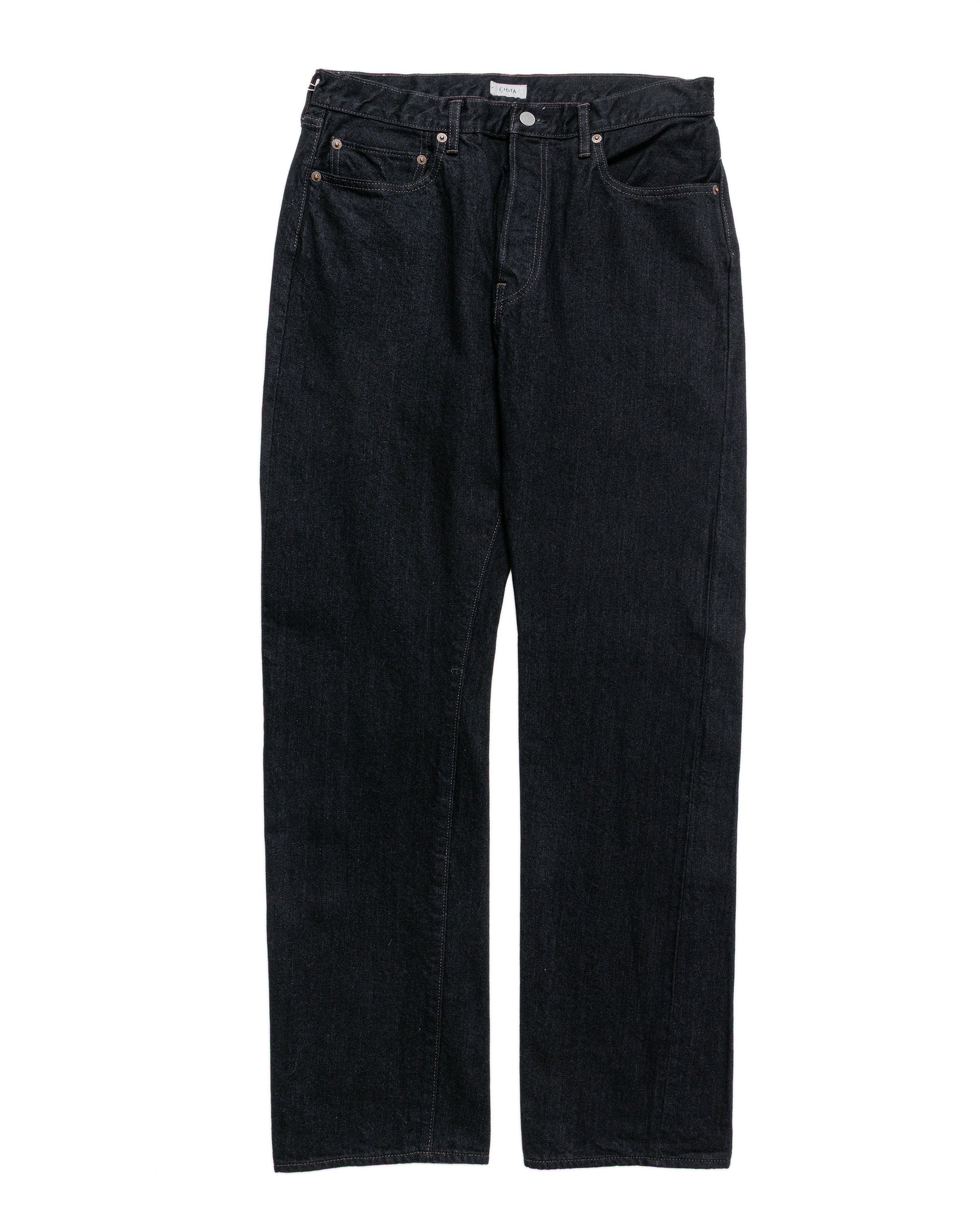 CIOTA Straight 5 Pocket Pants (Real Indigo) Dark Blue Damage