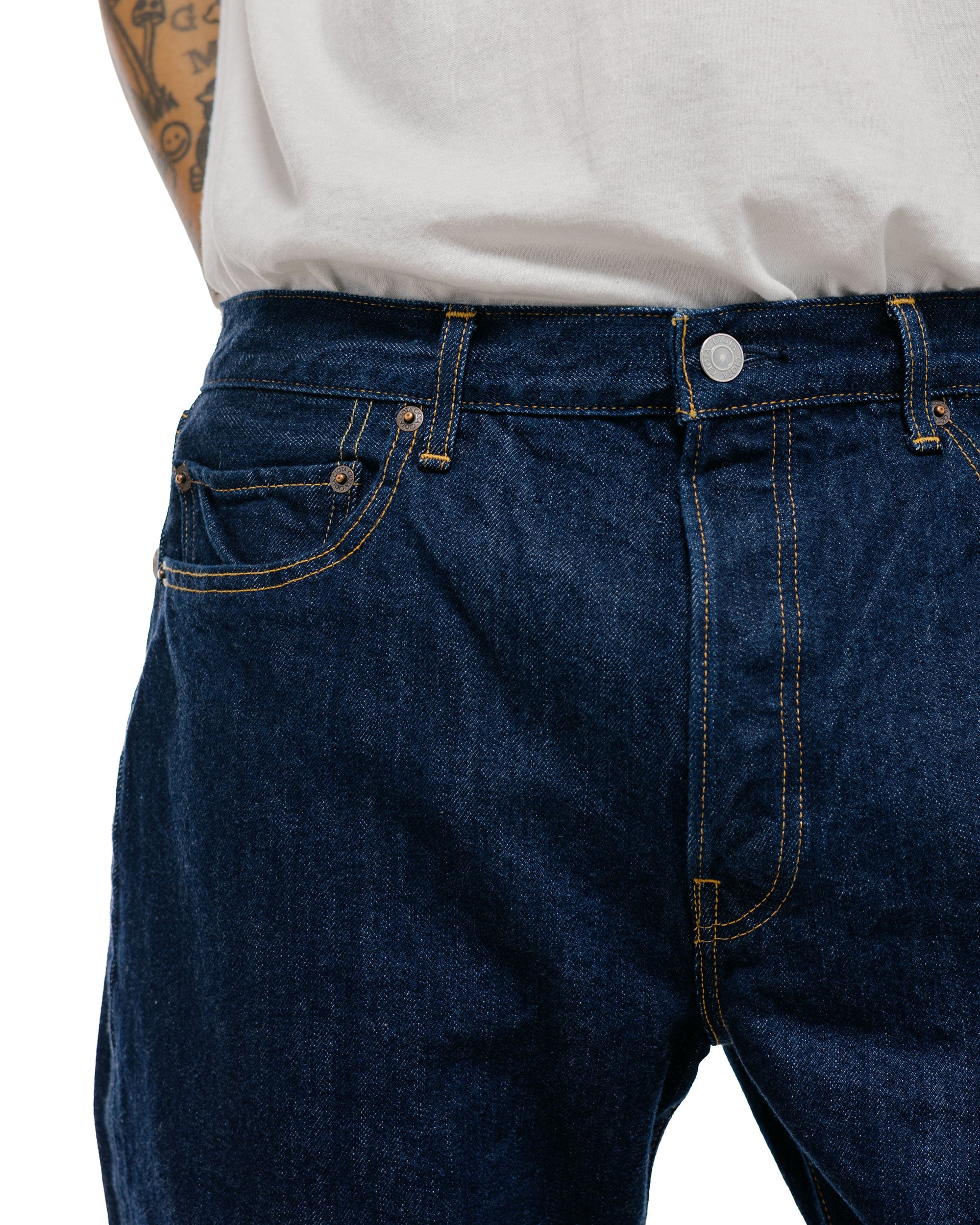 CIOTA Straight 5 Pocket Pants (Real Indigo) Navy One Wash