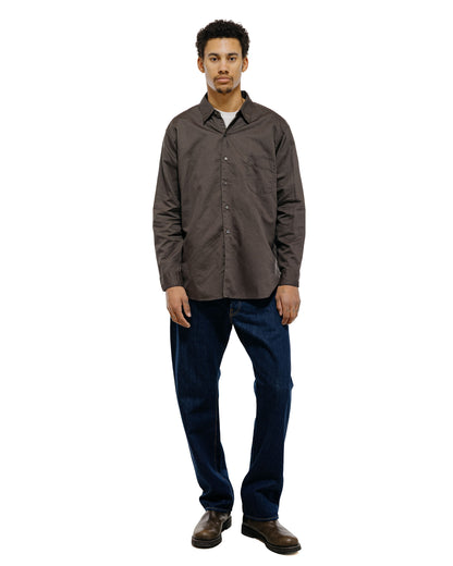 CIOTA Regular Collar Shirt Cotton/Linen Charcoal Gray