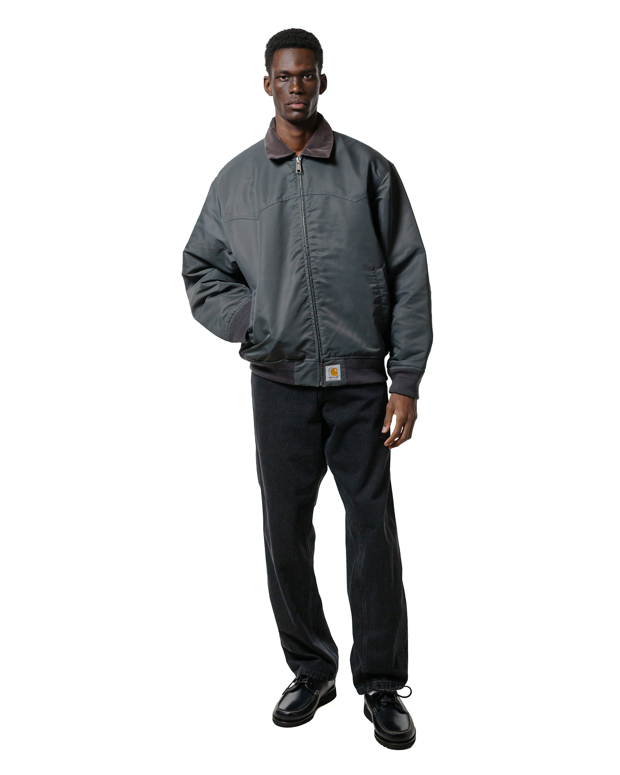 Carhartt WIP シングルニーパンツ ブラック ストーンウォッシュ