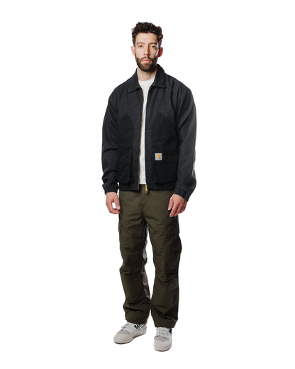 Carhartt W.I.P. Alma Jacket Black Stone Washed Model