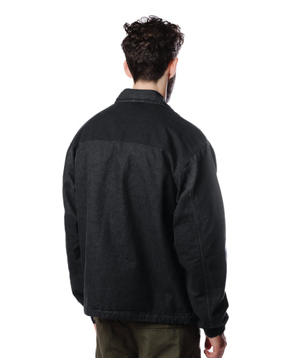 Carhartt W.I.P. Alma Jacket Black Stone Washed Model Rear