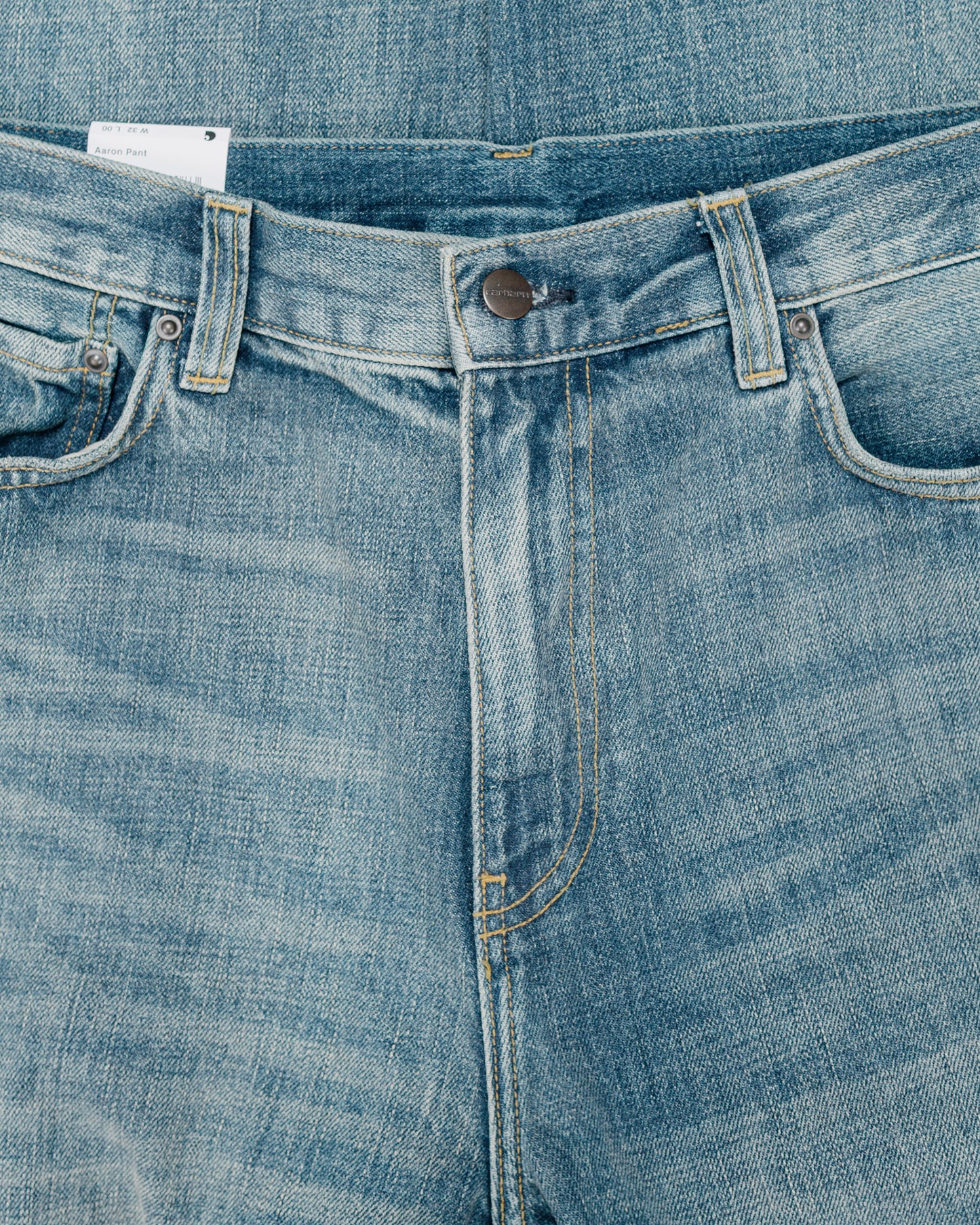 Carhartt W.I.P. Aaron Pant Blue Worn Used Wash