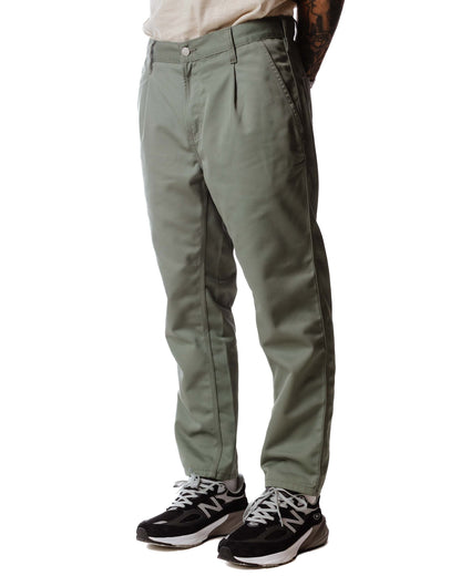 Carhartt W.I.P. Abbott Pant Smoke Green Model Front Close