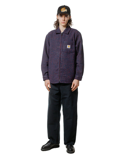 Carhartt W.I.P. Bellamy Check Shirt Jacket Deep Night