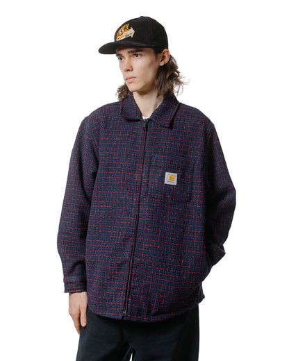 Carhartt W.I.P. Bellamy Check Shirt Jacket Deep Night