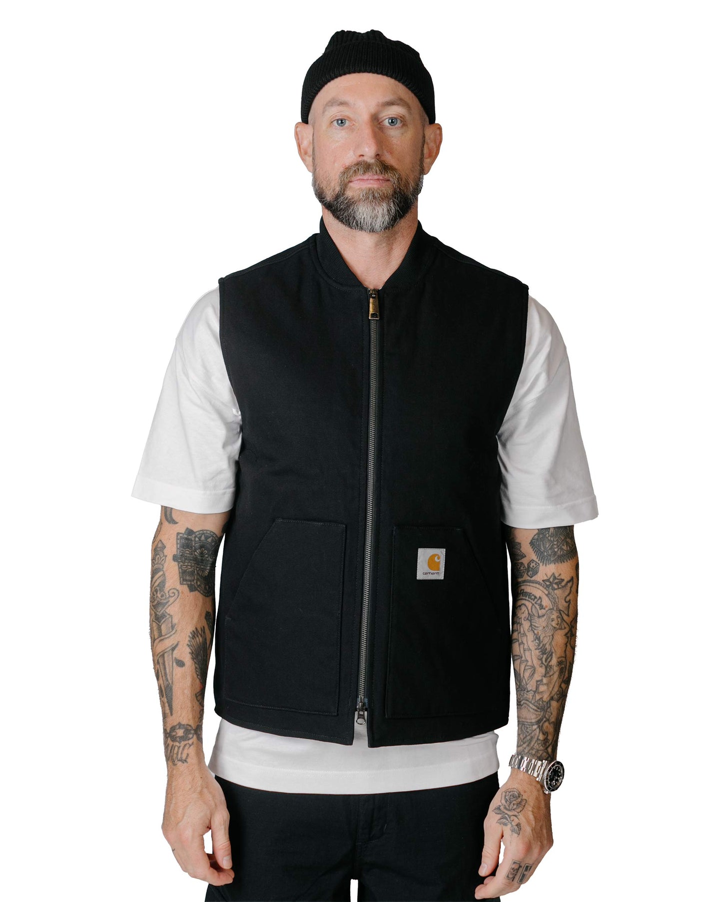 Carhartt W.I.P. Classic Vest Black Rigid model front