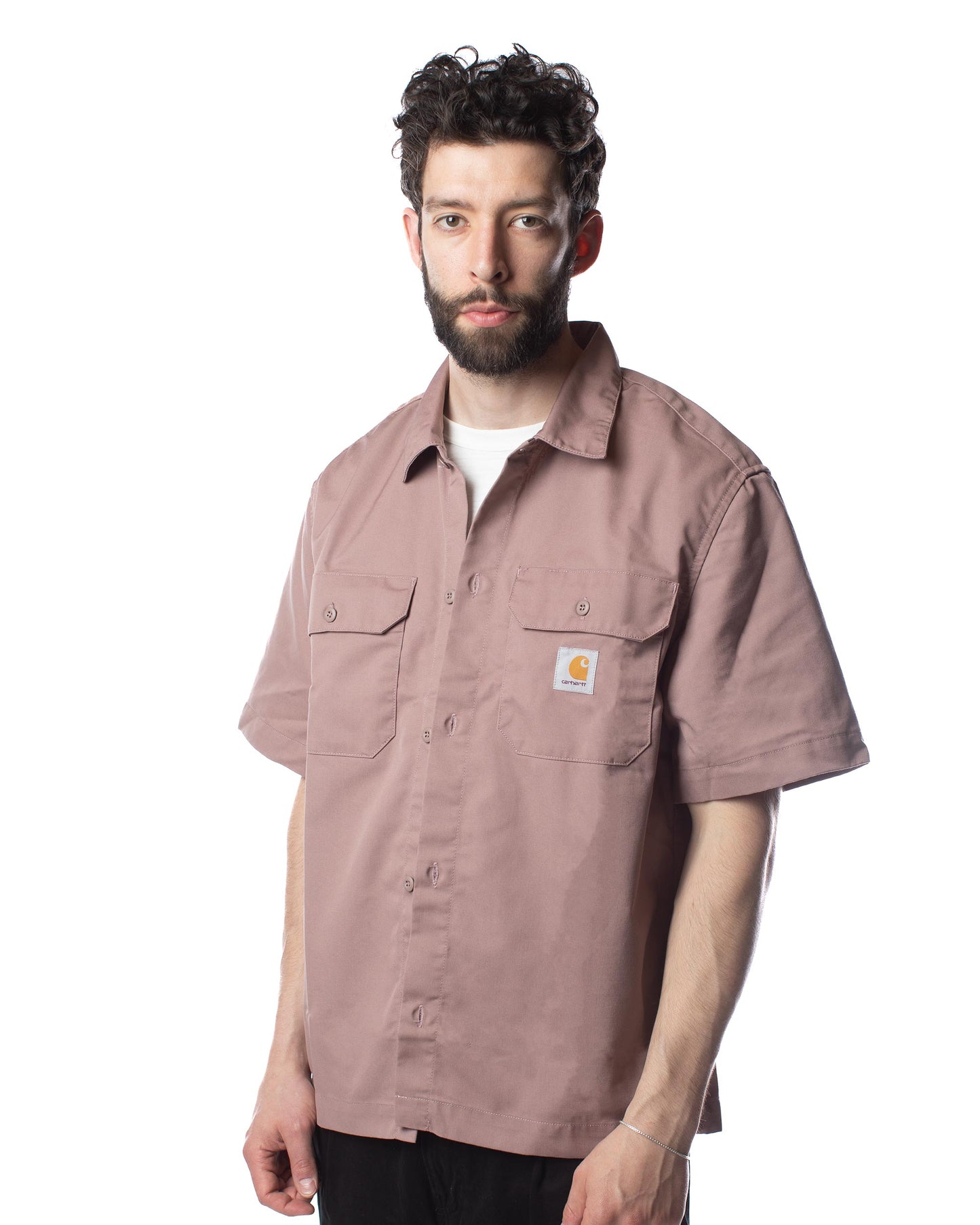 Carhartt W.I.P. Craft Shirt Lupinus Rinsed Model Detail