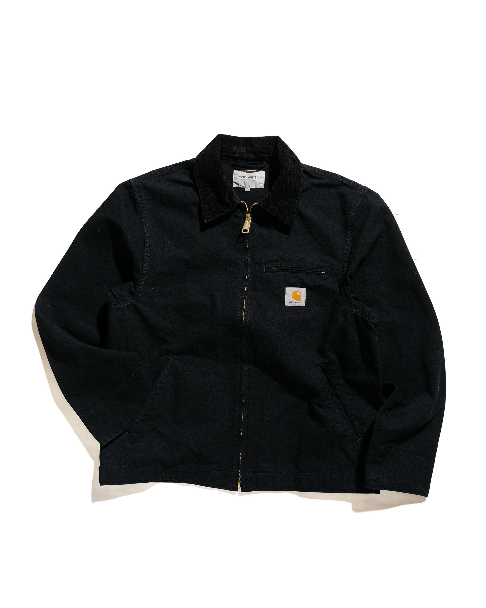 Carhartt Detroit Jacket Black Rinsed - Main Image