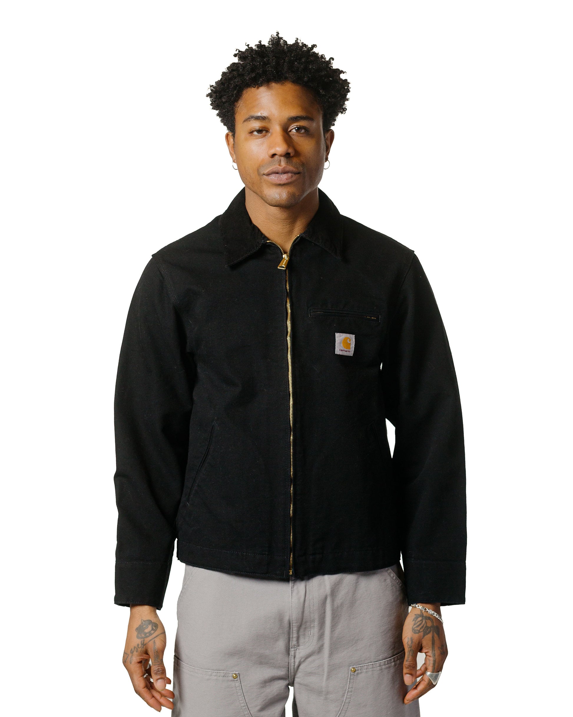 Carhartt Detroit Jacket Black Rinsed