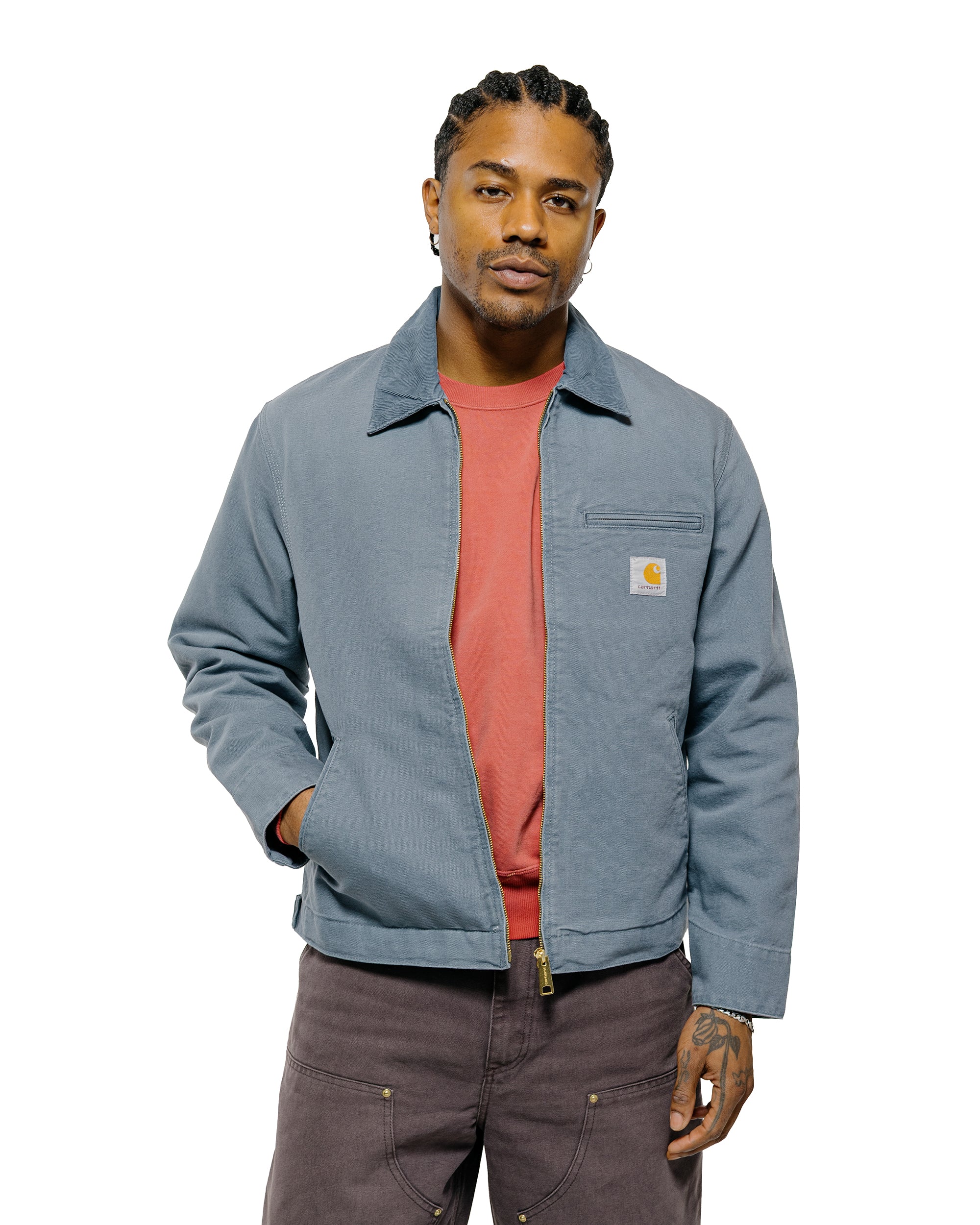 【希少 入手困難】カーハート デトロイト ジャケット　ブルー Carhartt W.I.P. デトロイトジャケット コージーブルー/コージーブルー