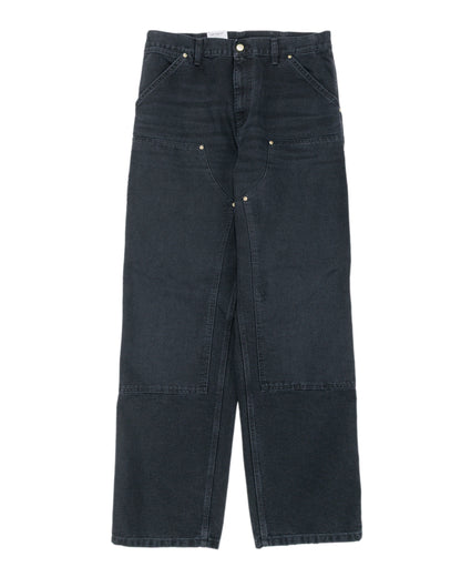 Carhartt W.I.P. Double Knee Pant Black Grind Wash