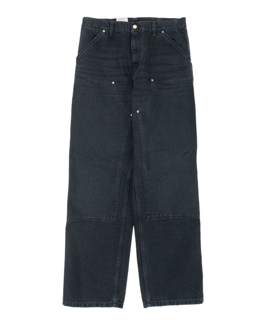 Carhartt W.I.P. Double Knee Pant Black Grind Wash