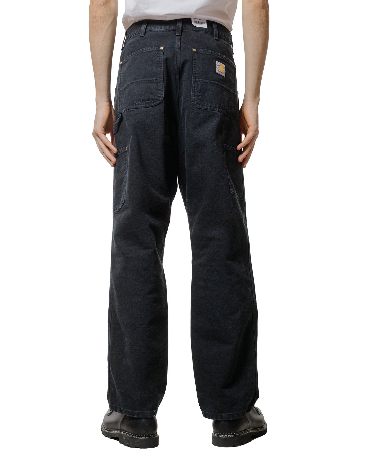 Carhartt W.I.P. Double Knee Pant Black Grind Wash