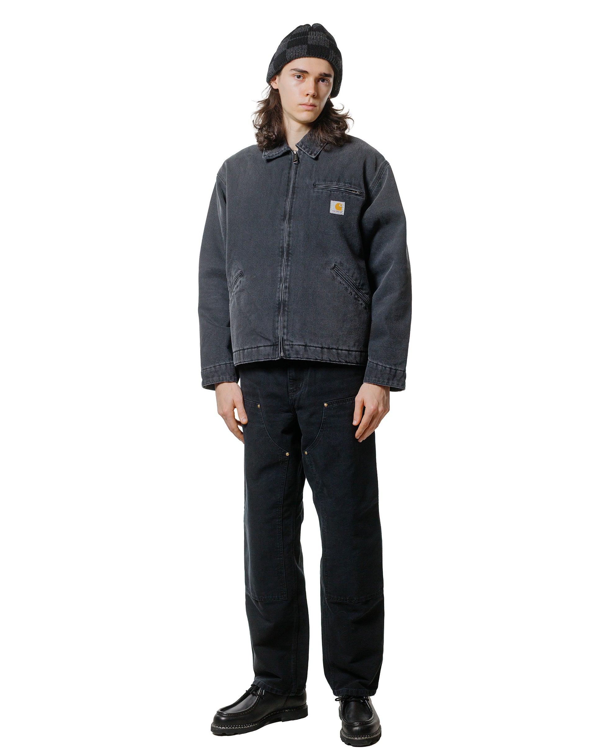 Carhartt W.I.P. Double Knee Pant Black Grind Wash