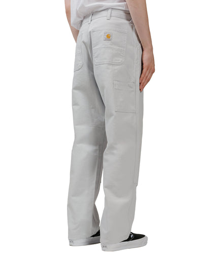 Carhartt W.I.P. Double Knee Pant Canvas Basalt Rinsed model back 