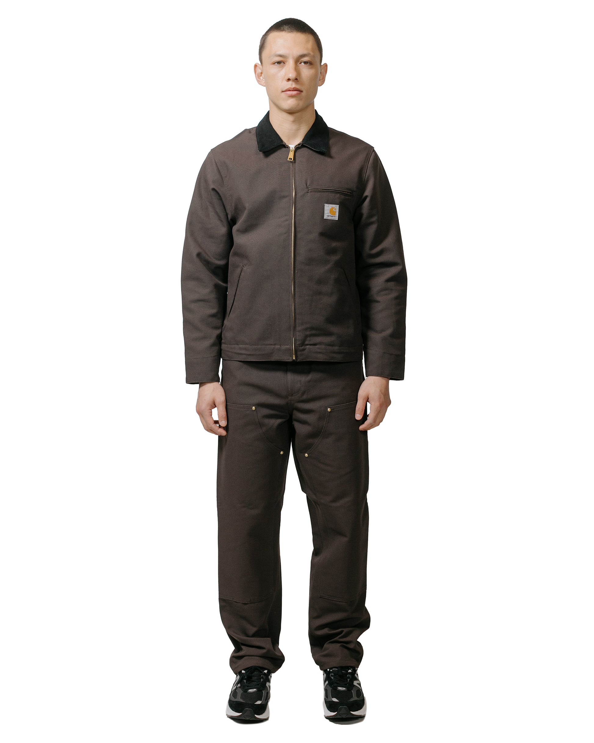 Carhartt W.I.P. Double Knee Pant Canvas Tobacco Rigid model full