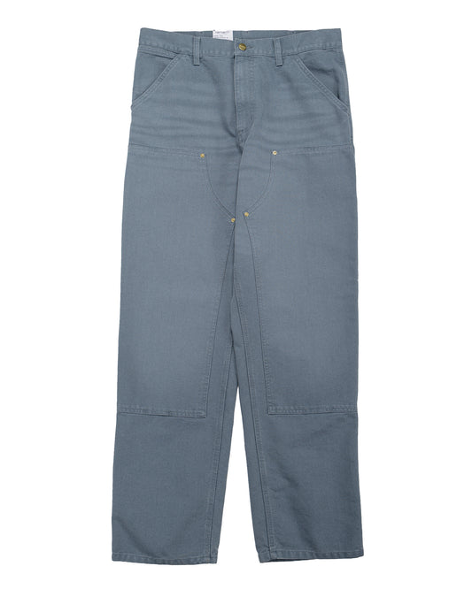 Carhartt W.I.P. Double Knee Pant Cozy Blue Stone Canvas