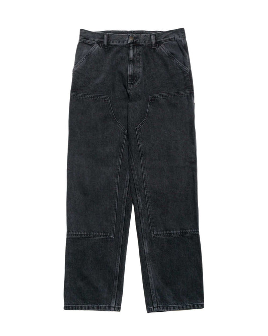 Carhartt W.I.P. Double Knee Pant Denim Black Stone Washed