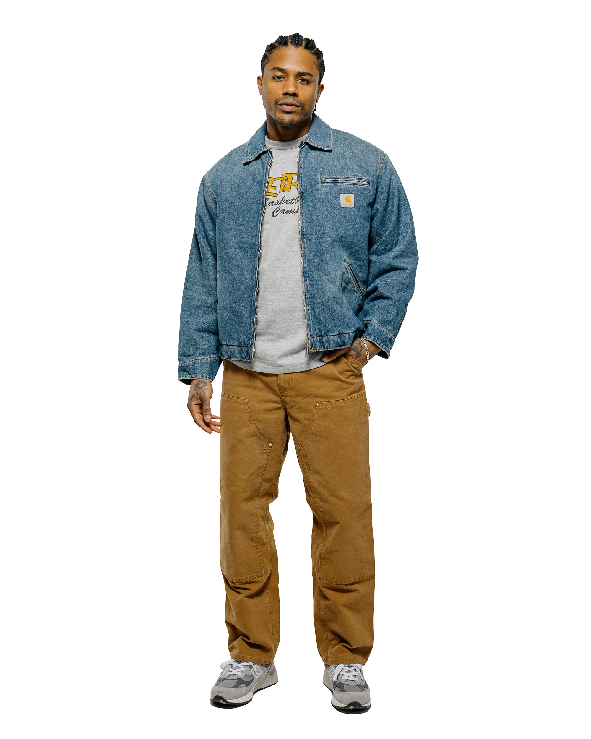 Carhartt W.I.P. Double Knee Pant Hamilton Brown Grind Wash