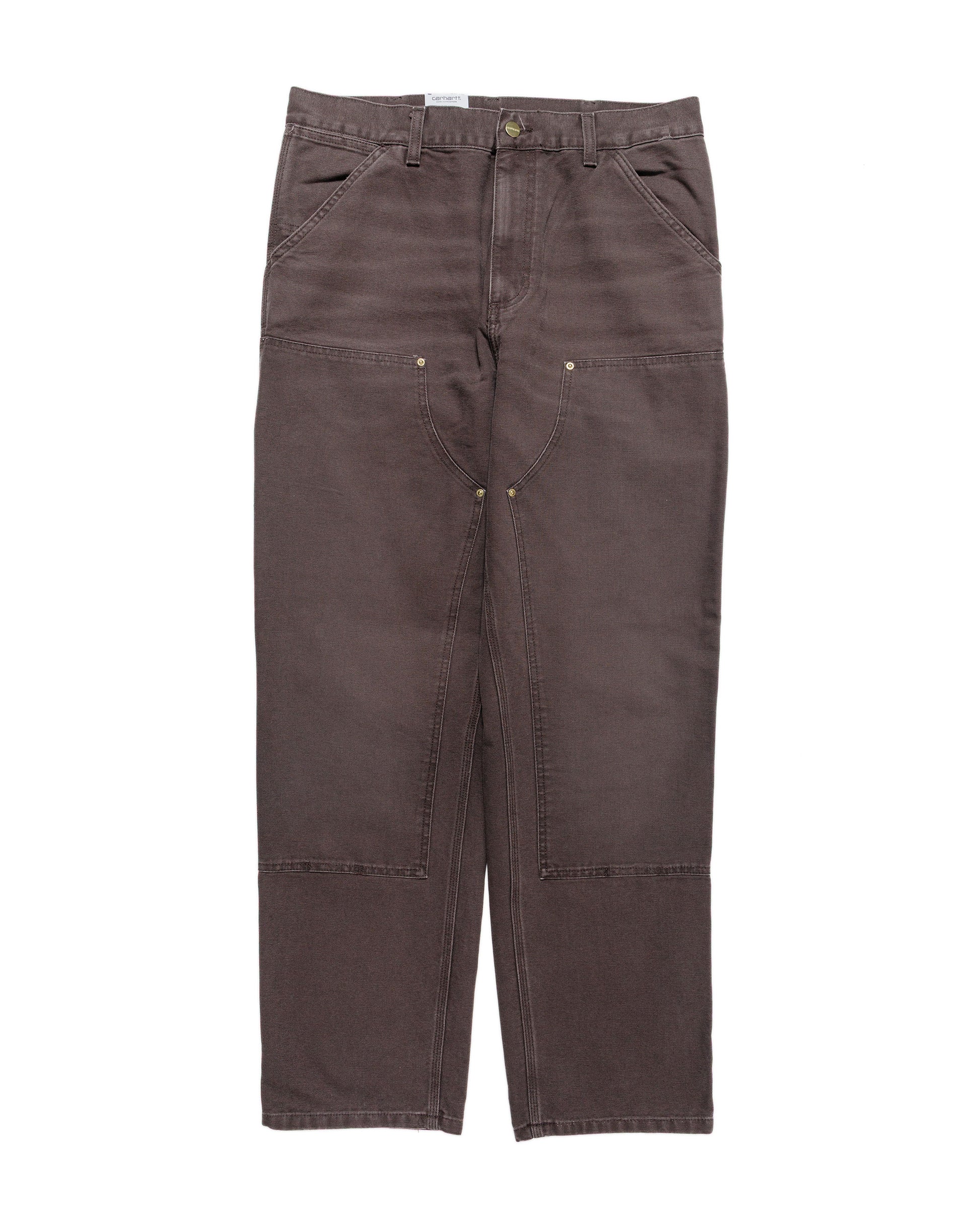 Carhartt W.I.P. Double Knee Pant Tobacco Stone Canvas