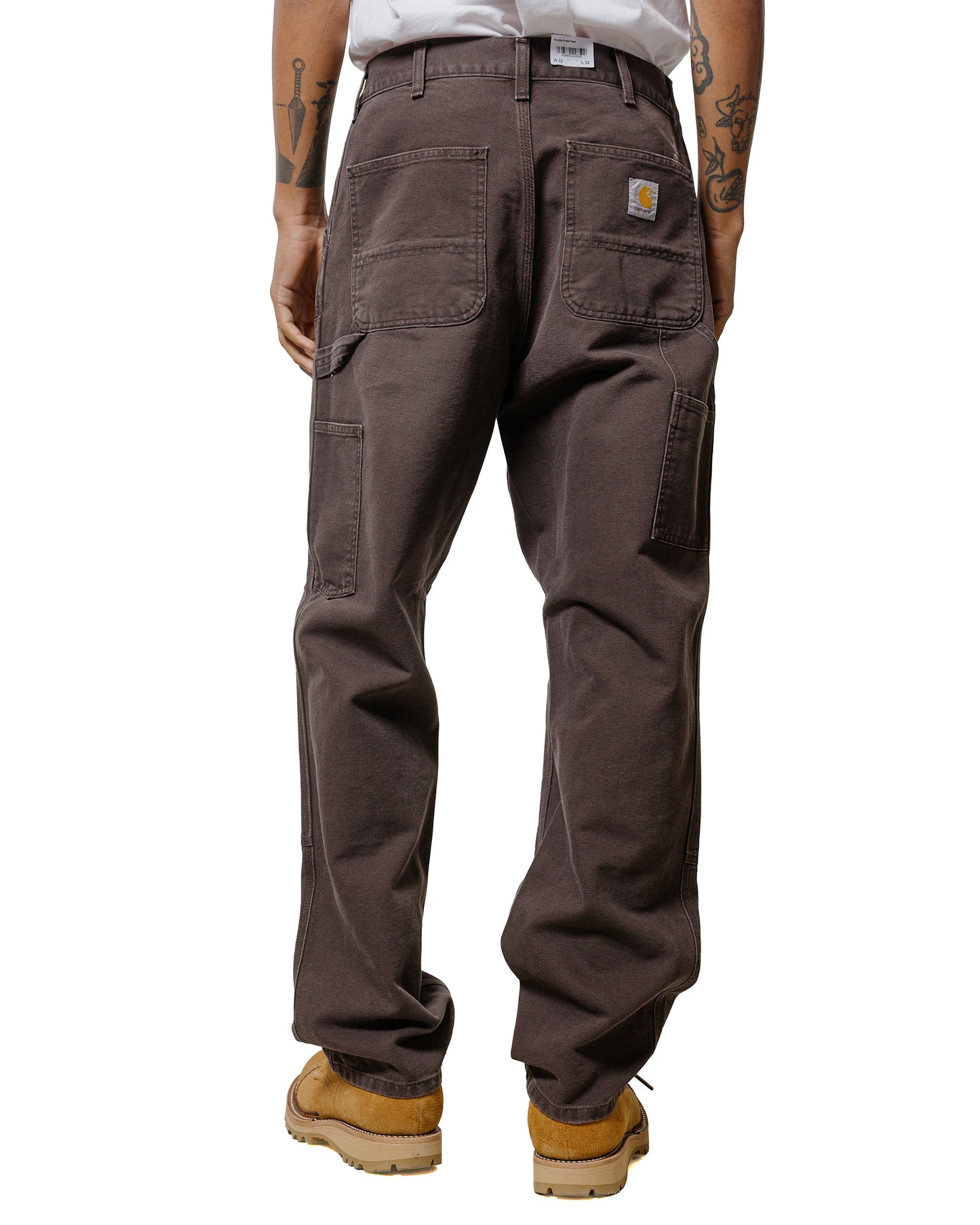 Carhartt W.I.P. Double Knee Pant Tobacco Stone Canvas