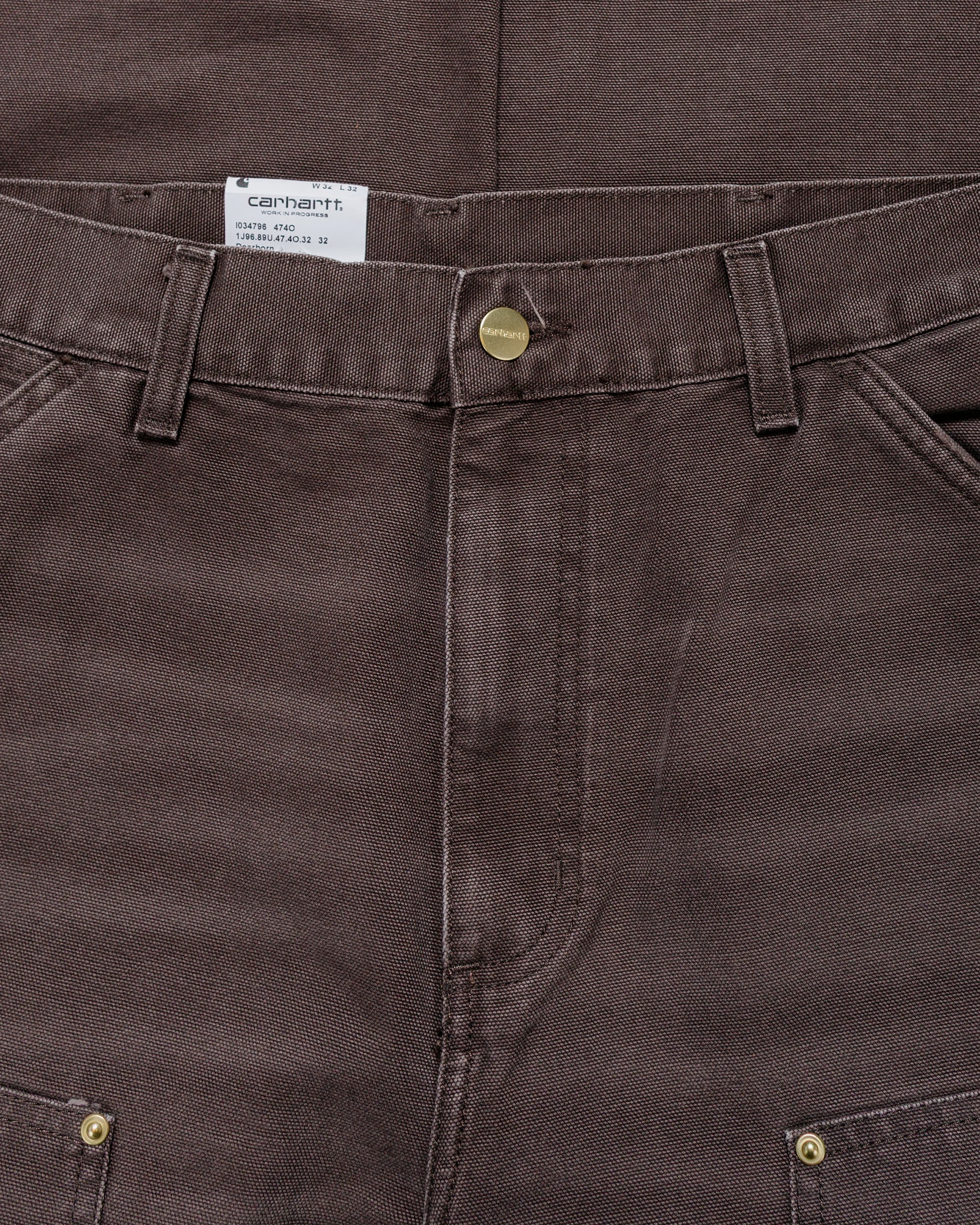 Carhartt W.I.P. Double Knee Pant Tobacco Stone Canvas