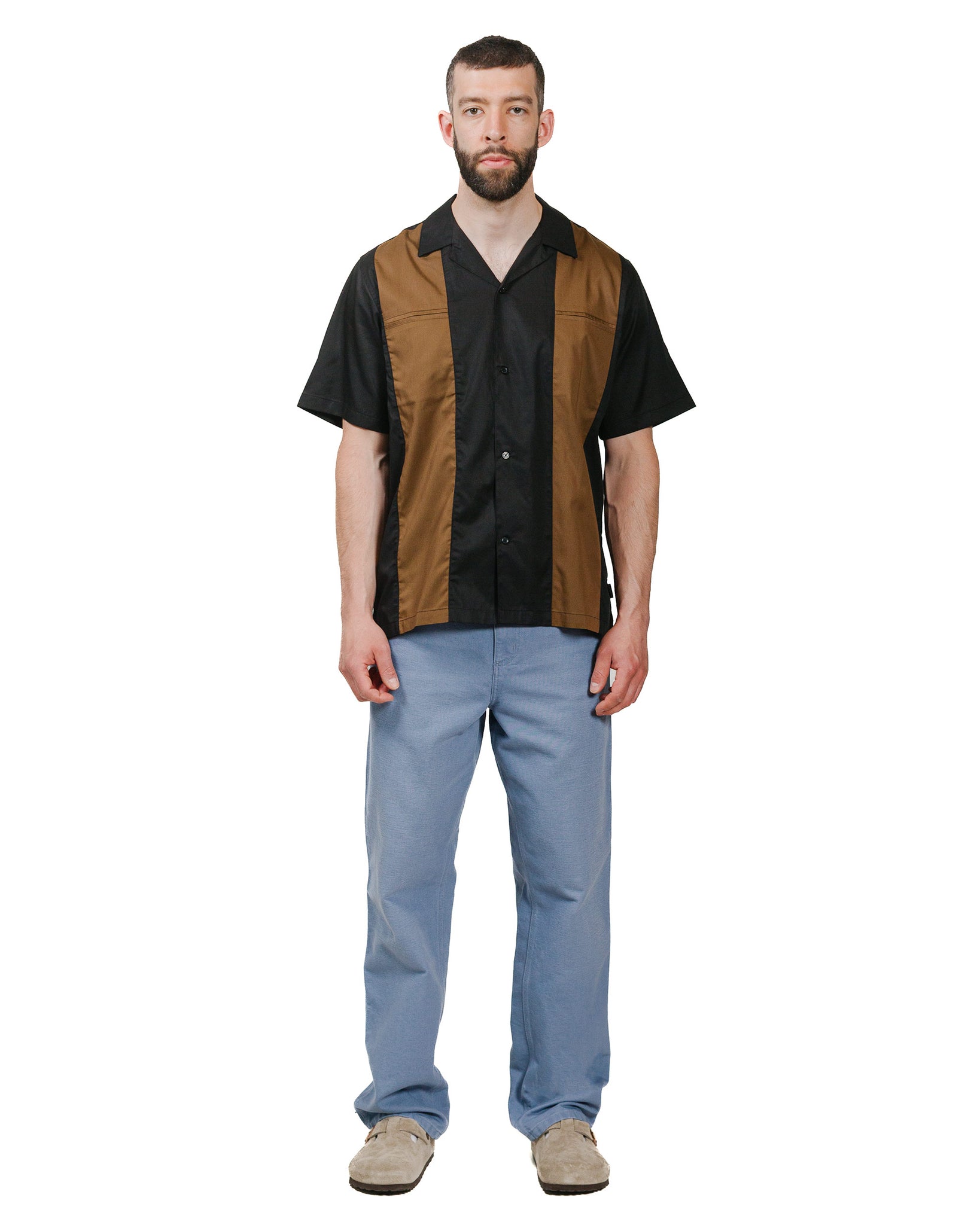 Carhartt W.I.P. Durango Shirt Black/Lumber model full