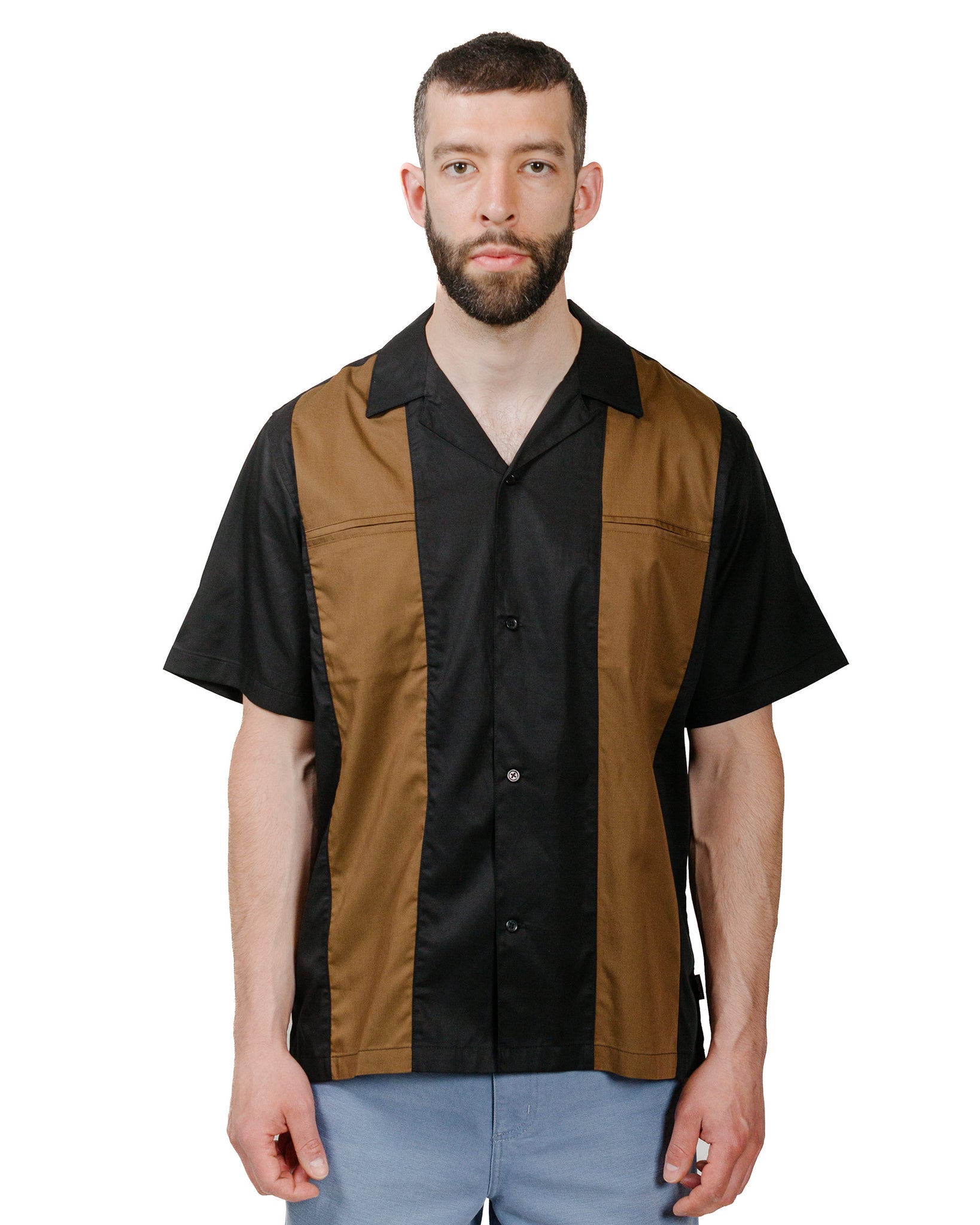 Carhartt W.I.P. Durango Shirt Black/Lumber model front