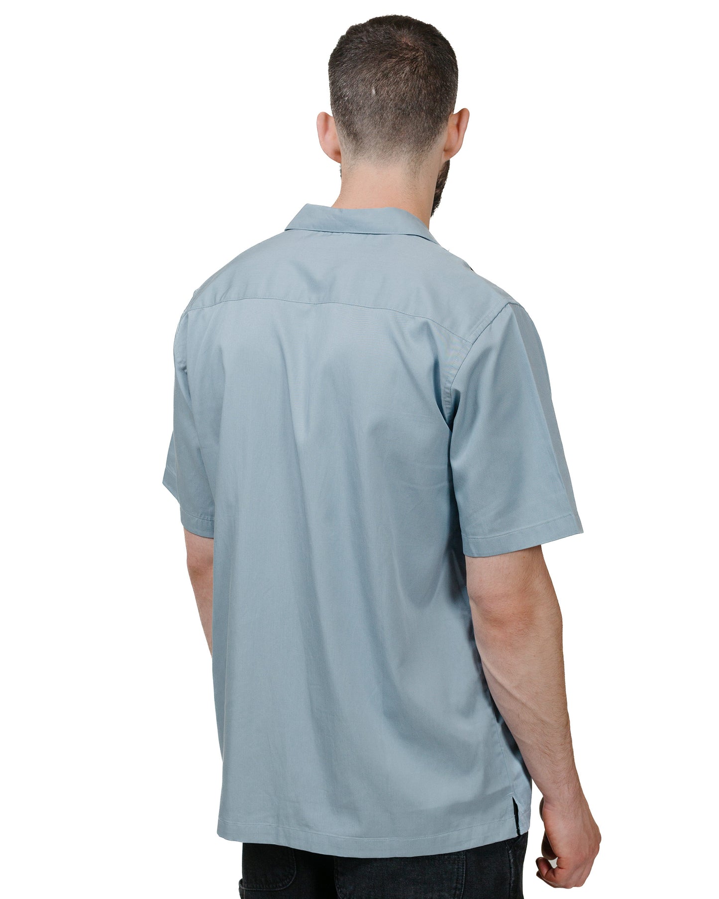 Carhartt W.I.P. Durango Shirt Frosted Blue/Black model back