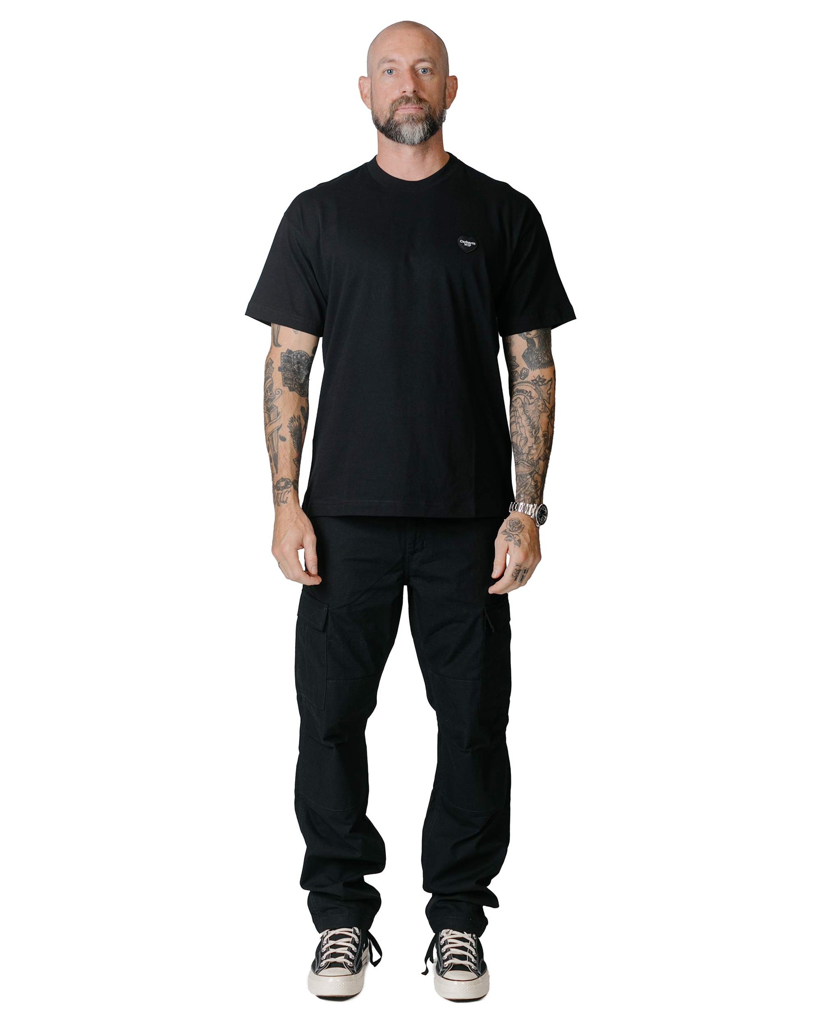 Carhartt W.I.P. Heart Patch T-Shirt Black model full