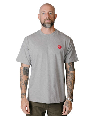 Carhartt W.I.P. Heart Patch T-Shirt Heather Grey model front