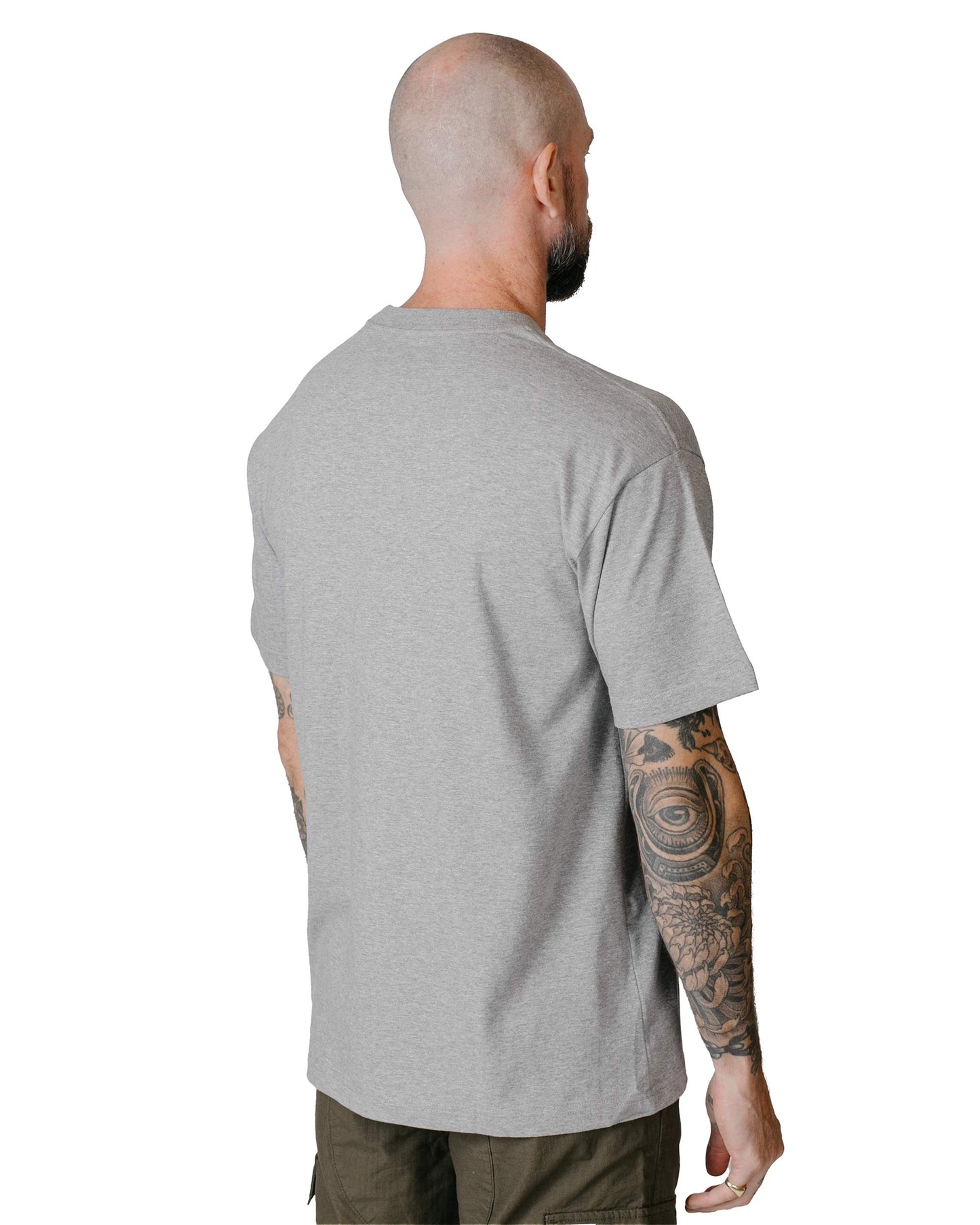 Carhartt W.I.P. Heart Patch T-Shirt Heather Grey model back