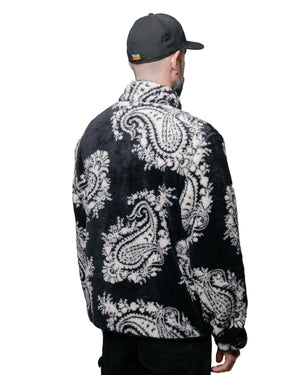 Carhartt W.I.P. Jebson Sweat Jacket Paisley Big Print Black/Squid model back