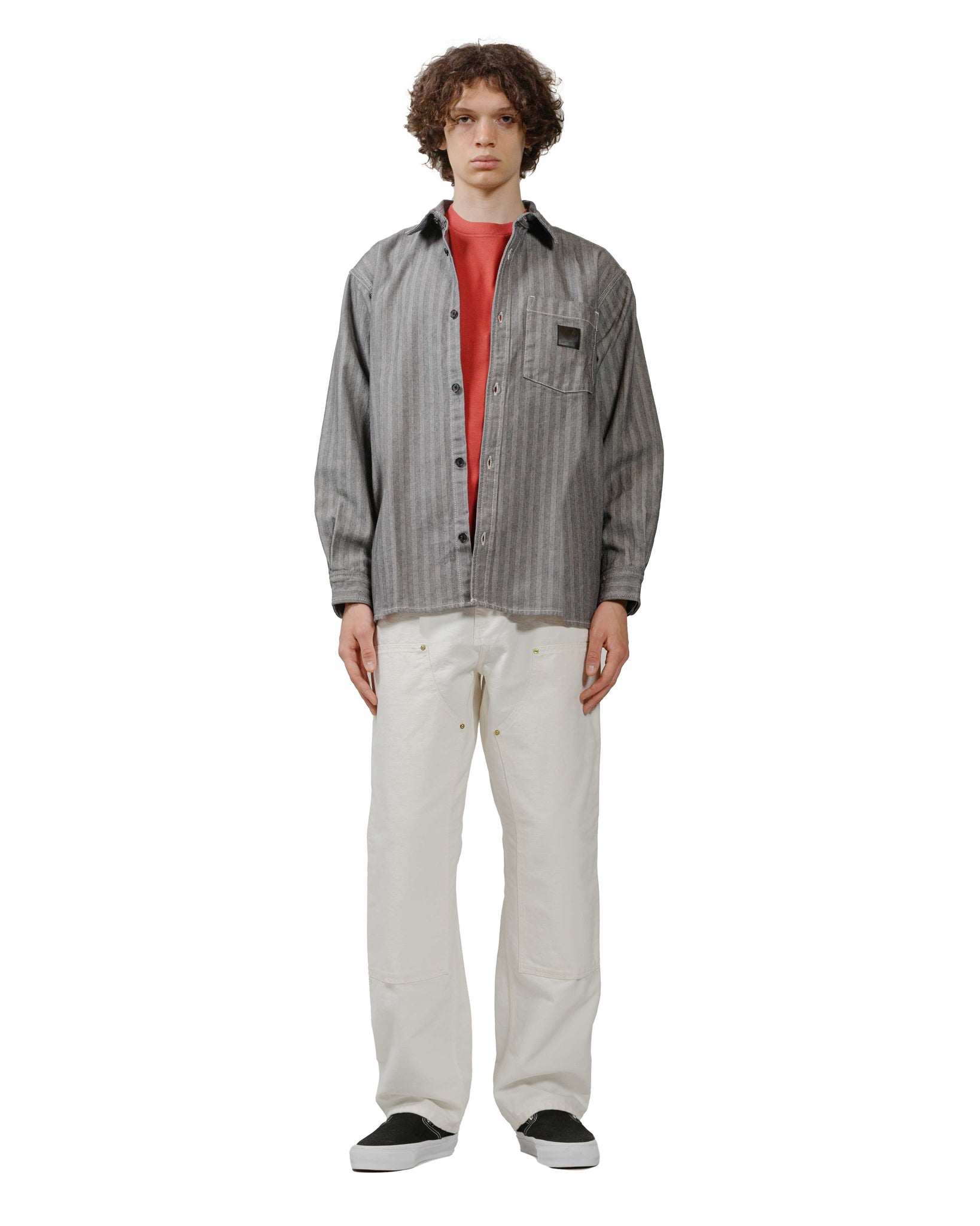 Carhartt W.I.P. Menard Shirt Jacket Grey model full