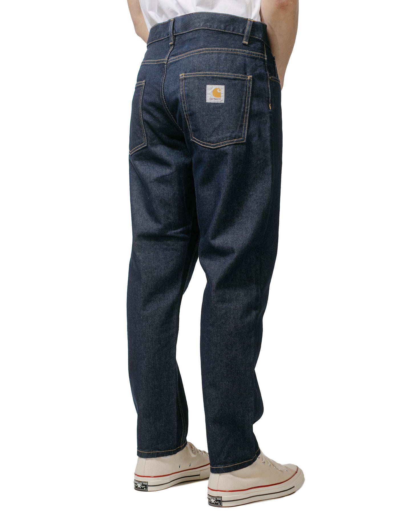 Carhartt W.I.P. Newel Pant Denim Blue One Wash model back