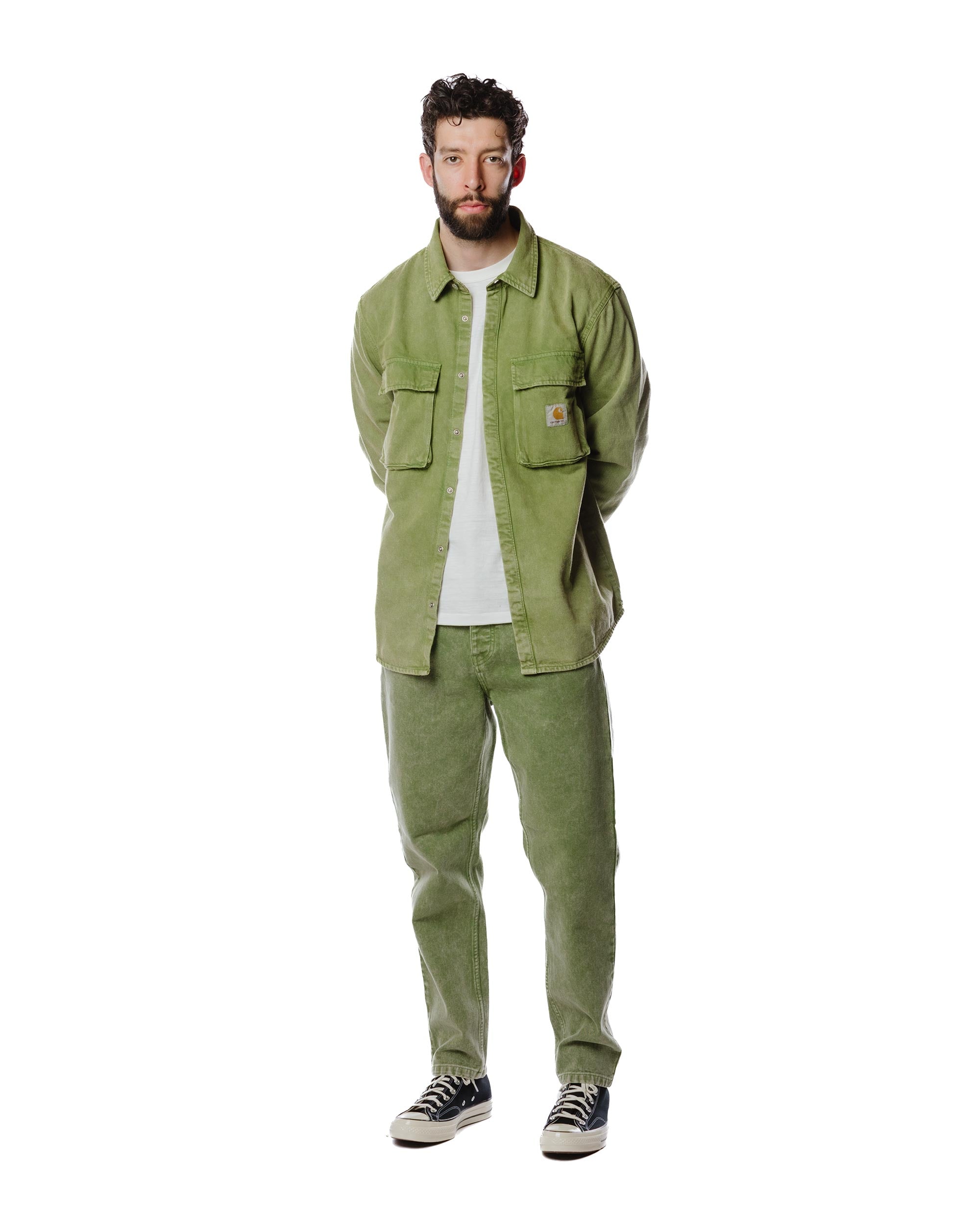 Carhartt W.I.P. Newel Pant Kiwi Worn Washed