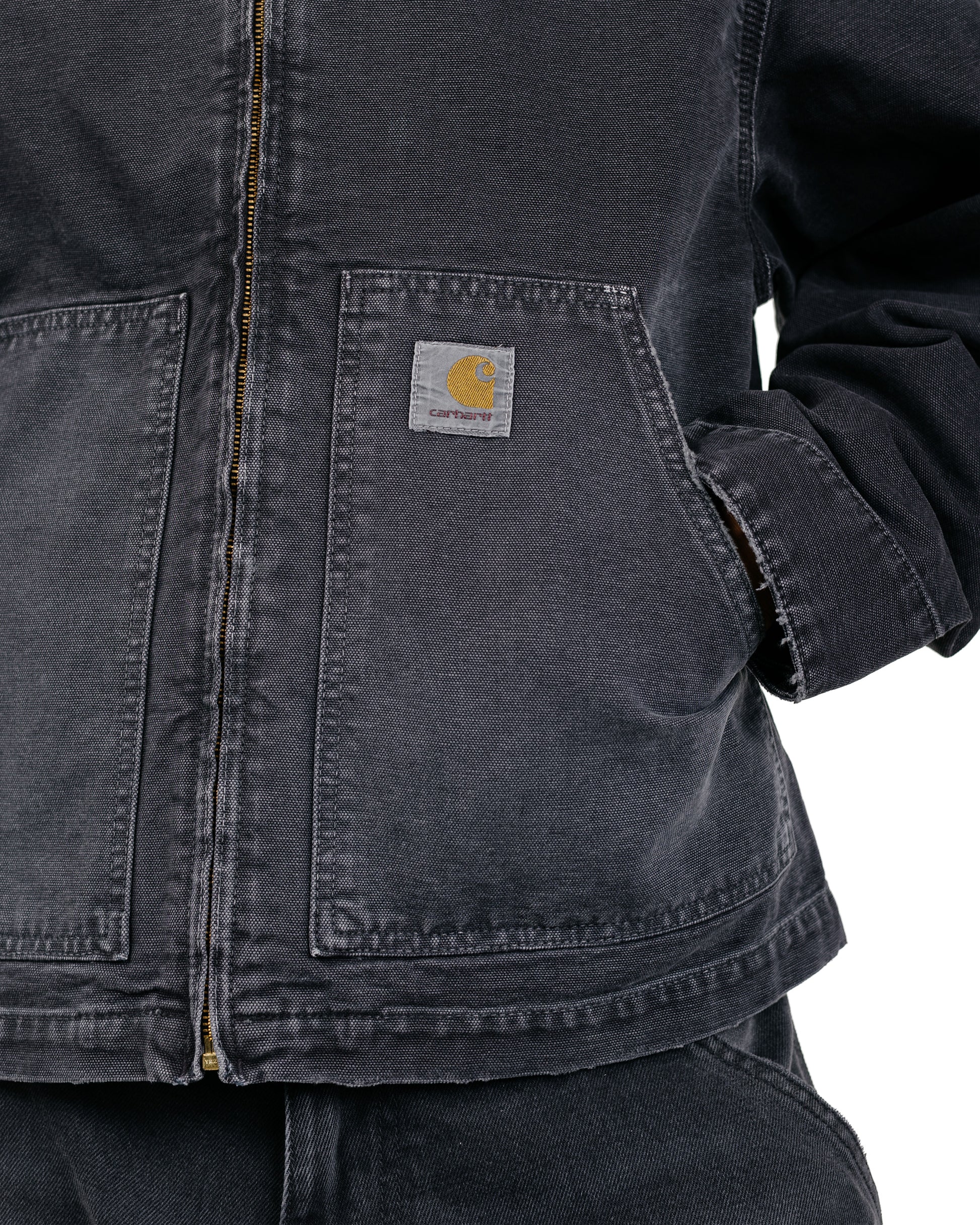 lost & found Carhartt Work In Progress Carhartt W.I.P. OG Arcan Jacket Black/Black Destroy Wash