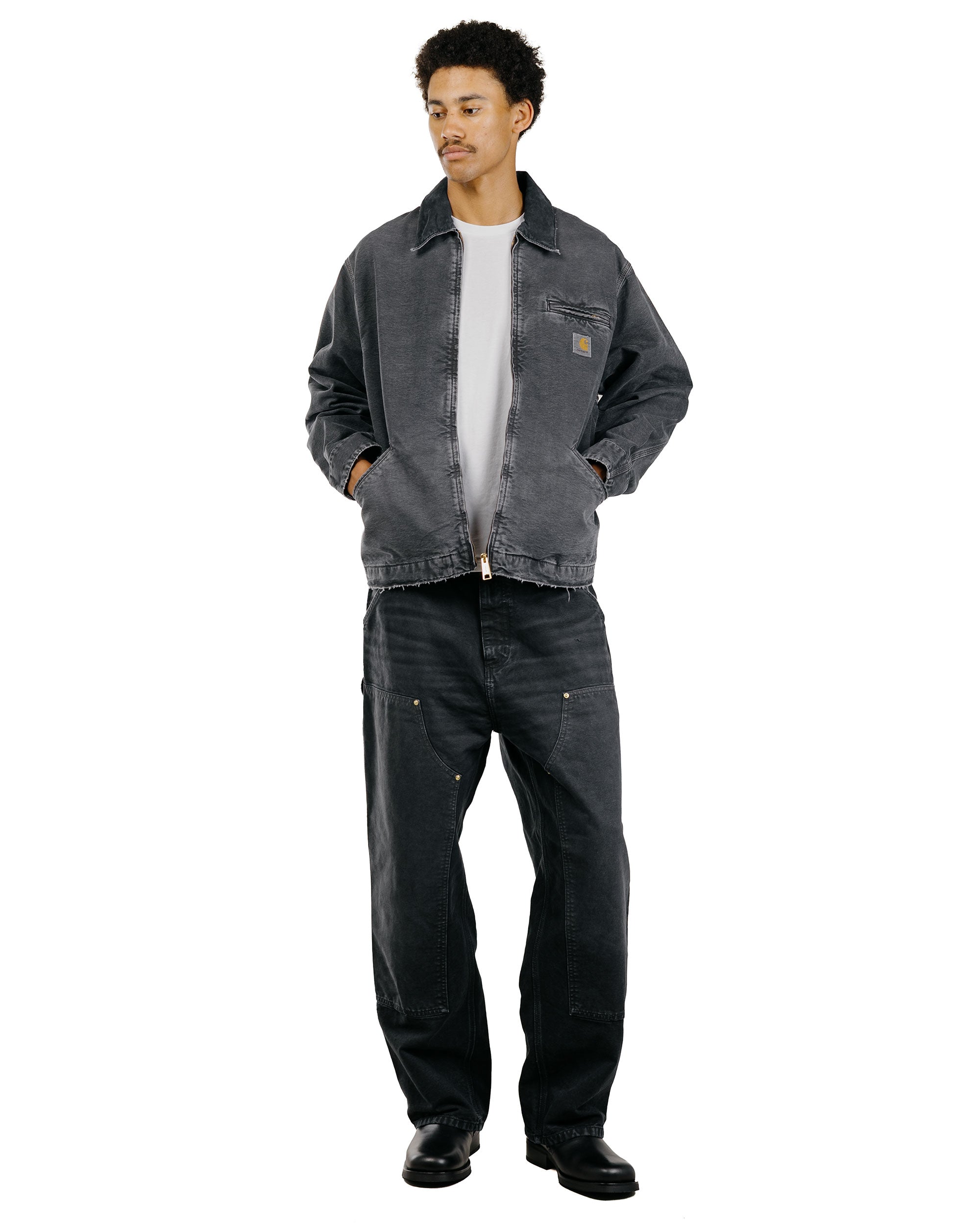 Carhartt W.I.P. OG Detroit Jacket Black/Black Destroy Wash