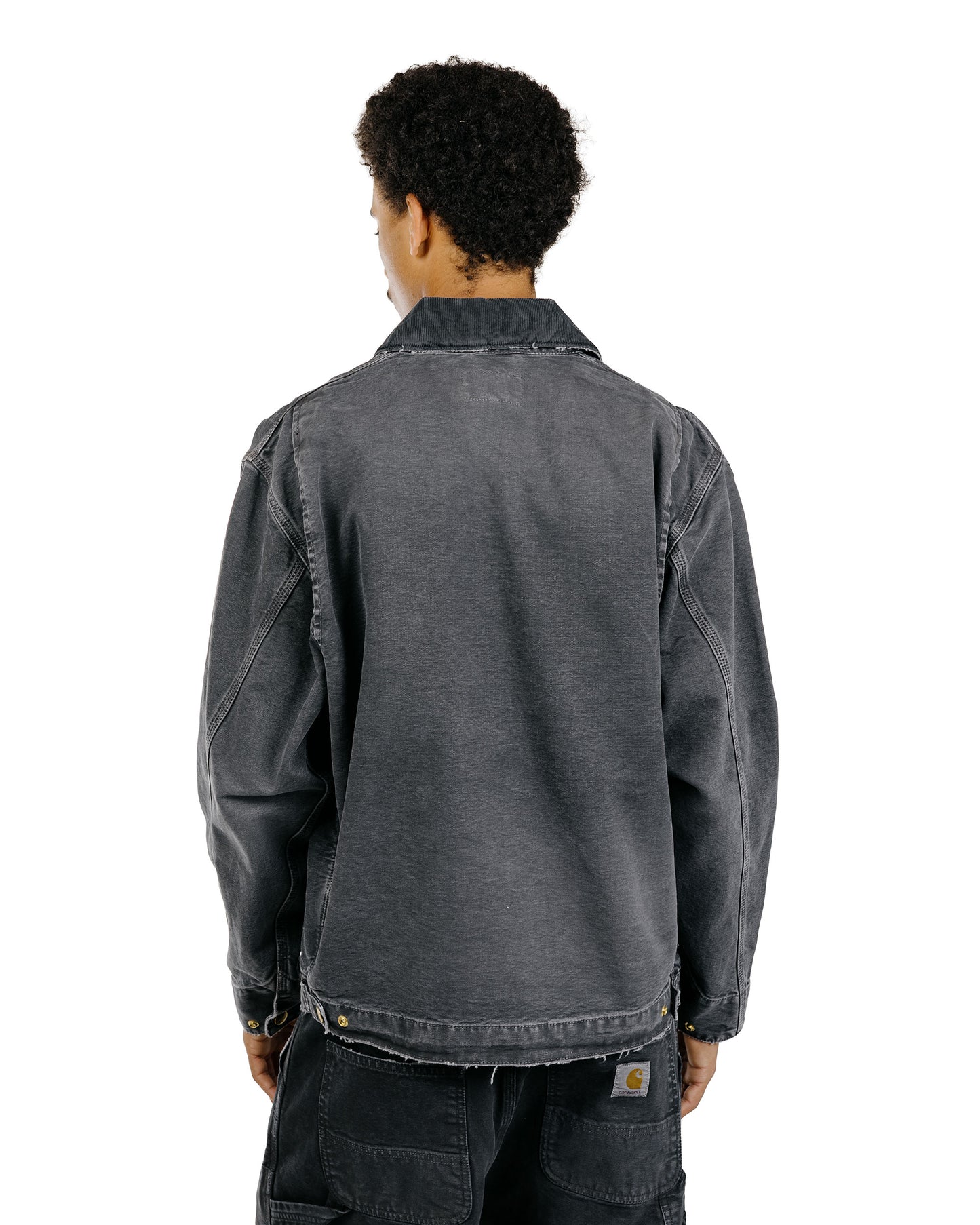 lost & found Carhartt Work In Progress Carhartt W.I.P. OG Detroit Jacket Black/Black Destroy Wash