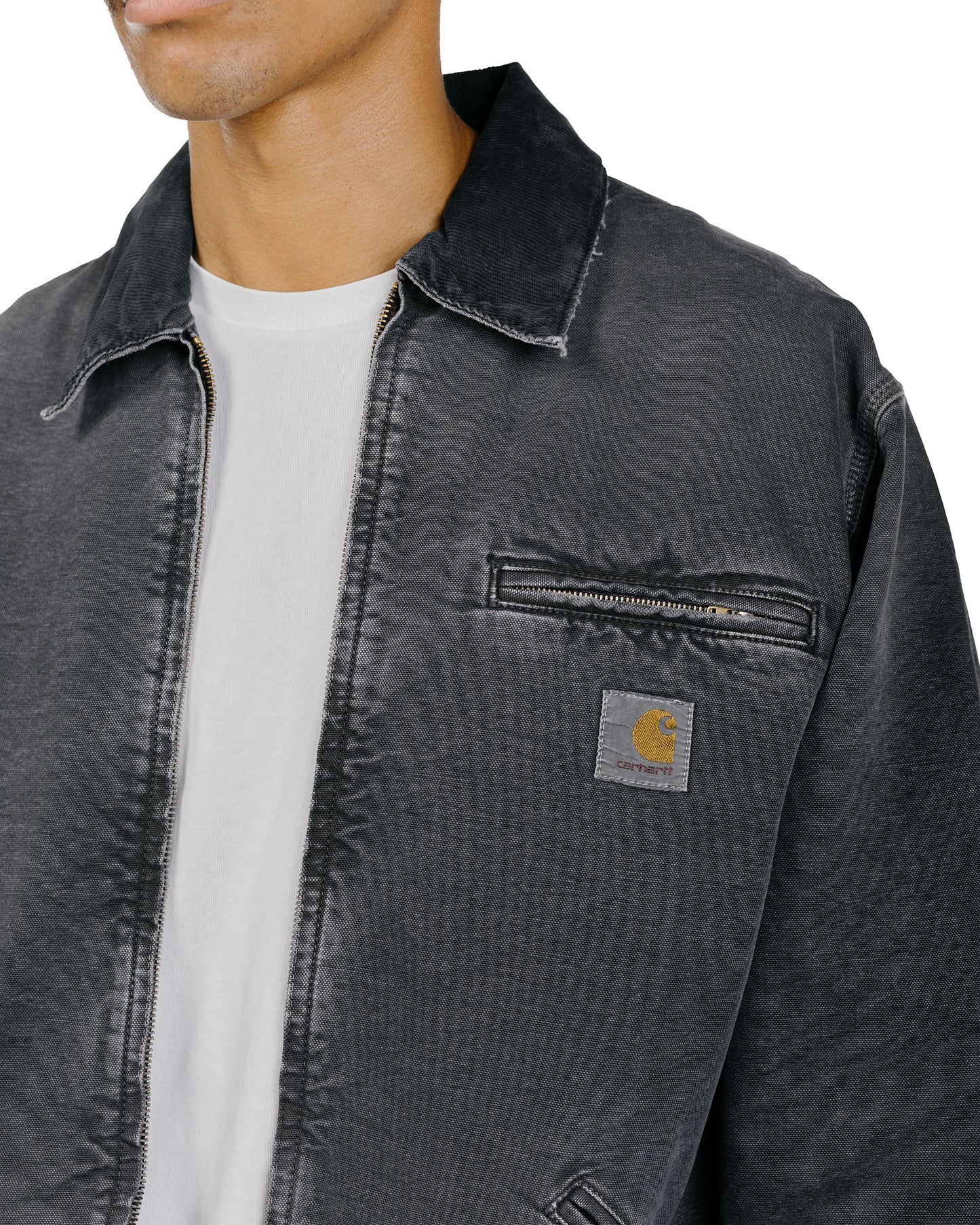 lost & found Carhartt Work In Progress Carhartt W.I.P. OG Detroit Jacket Black/Black Destroy Wash