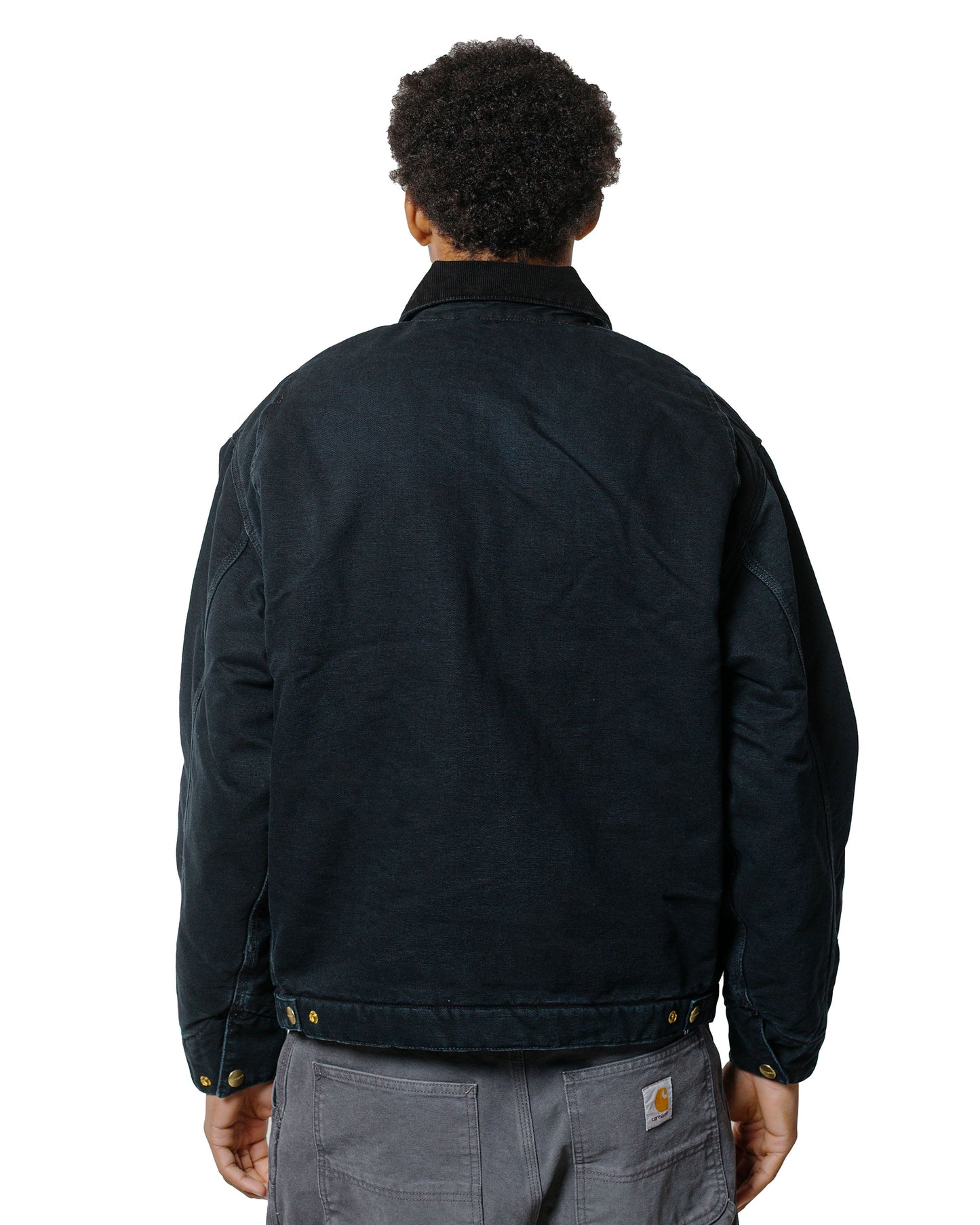 Carhartt W.I.P. OG Detroit Jacket Black/Black Stone Canvas