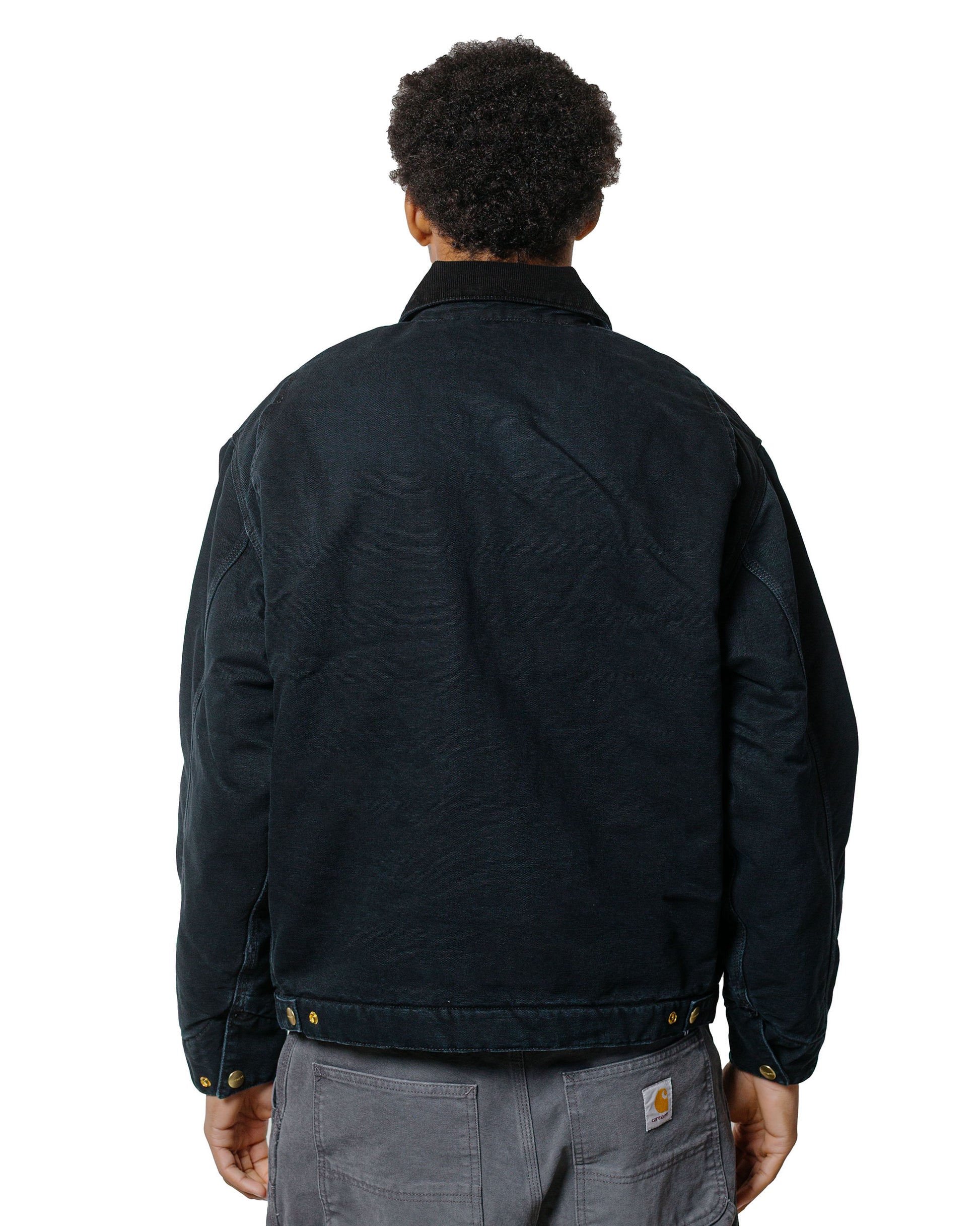 Carhartt W.I.P. OG Detroit Jacket Black/Black Stone Canvas