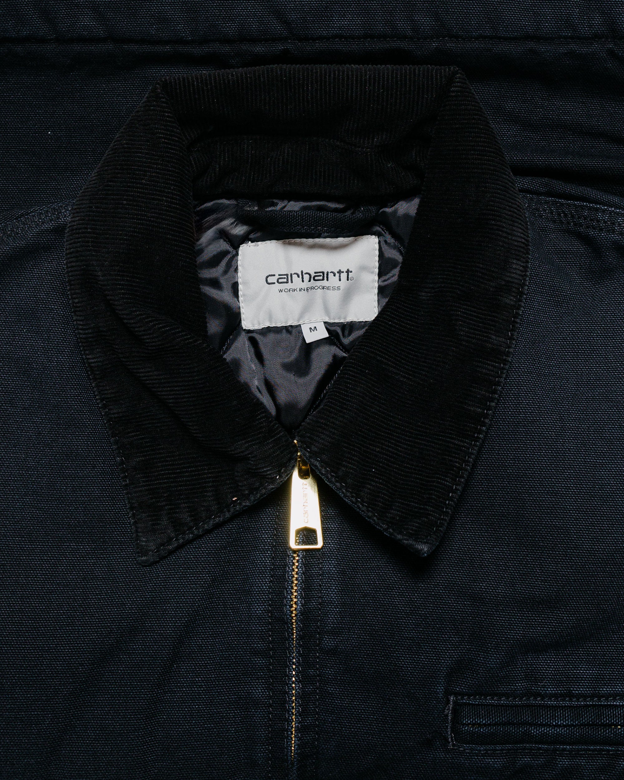 Carhartt W.I.P. OG Detroit Jacket Black/Black Stone Canvas Carhartt W.I.P. OG Detroit Jacket Black/Black Stone Canvas