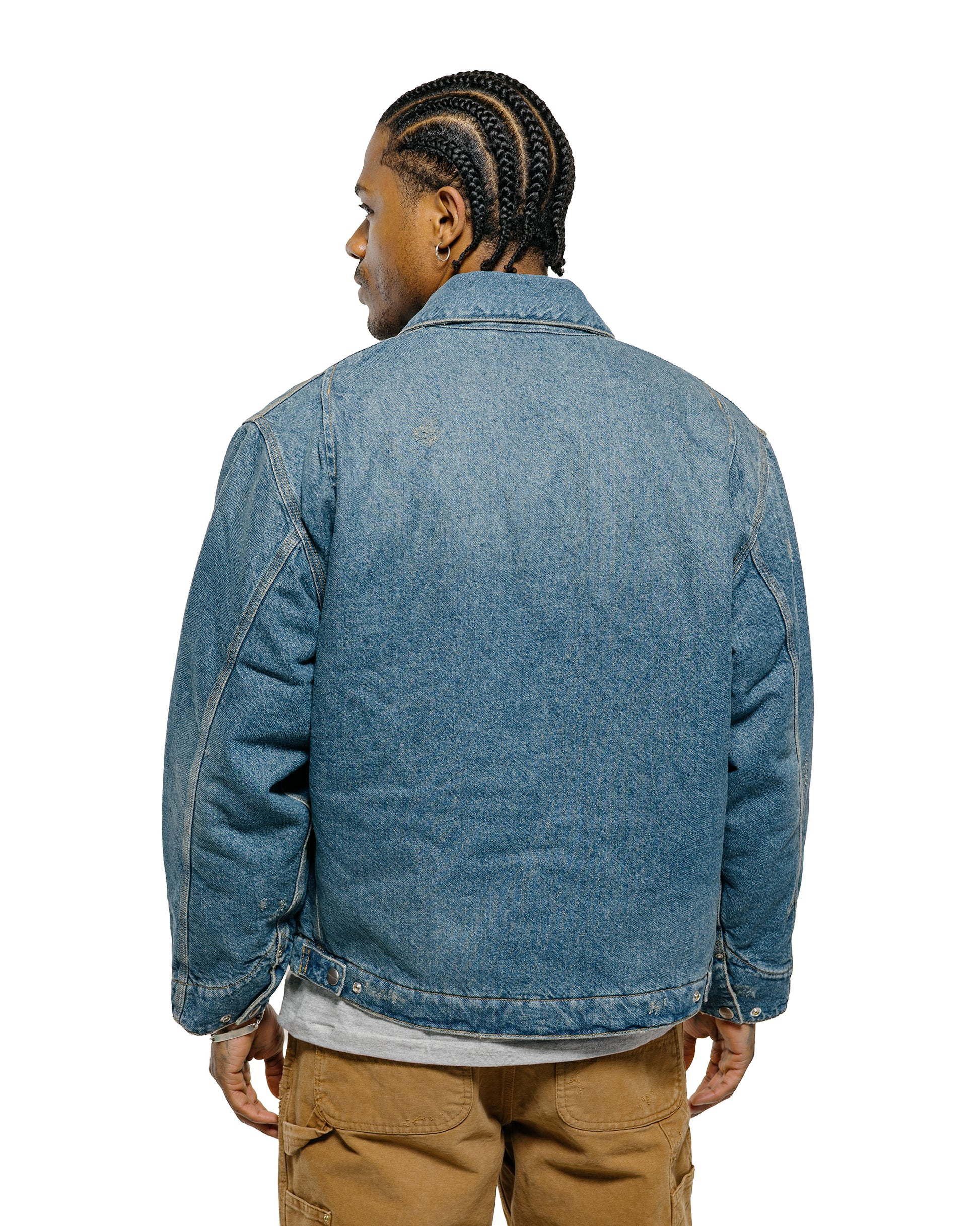 lost & found Carhartt Work In Progress Carhartt W.I.P. OG Detroit Jacket Blue Grind Wash
