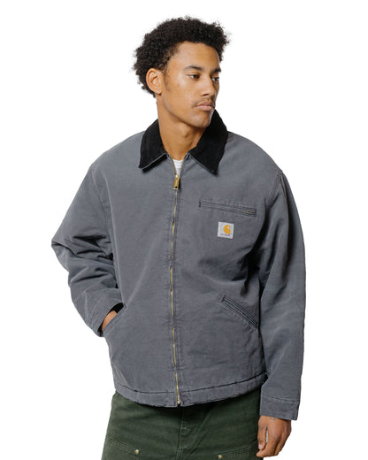 Carhartt W.I.P. OG Detroit Jacket Graphite/Black Stone Canvas