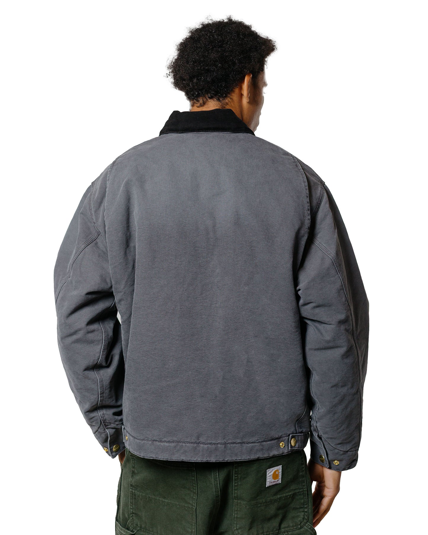 Carhartt W.I.P. OG Detroit Jacket Graphite/Black Stone Canvas