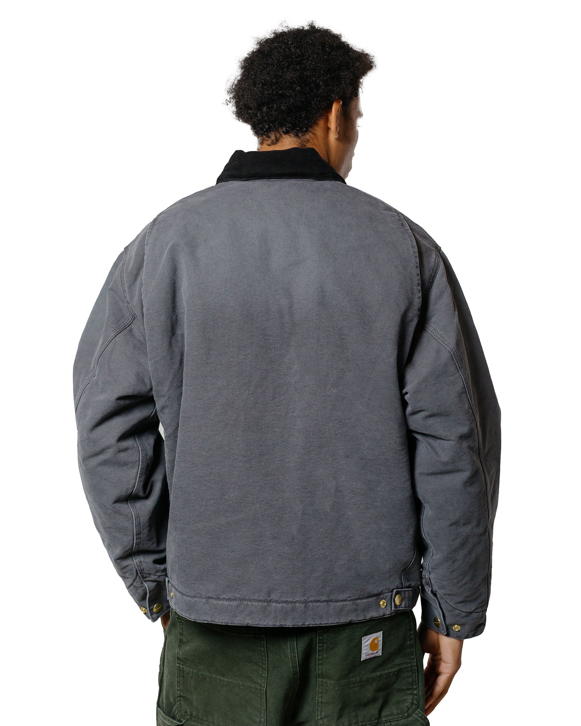Carhartt W.I.P. OG Detroit Jacket Graphite/Black Stone Canvas