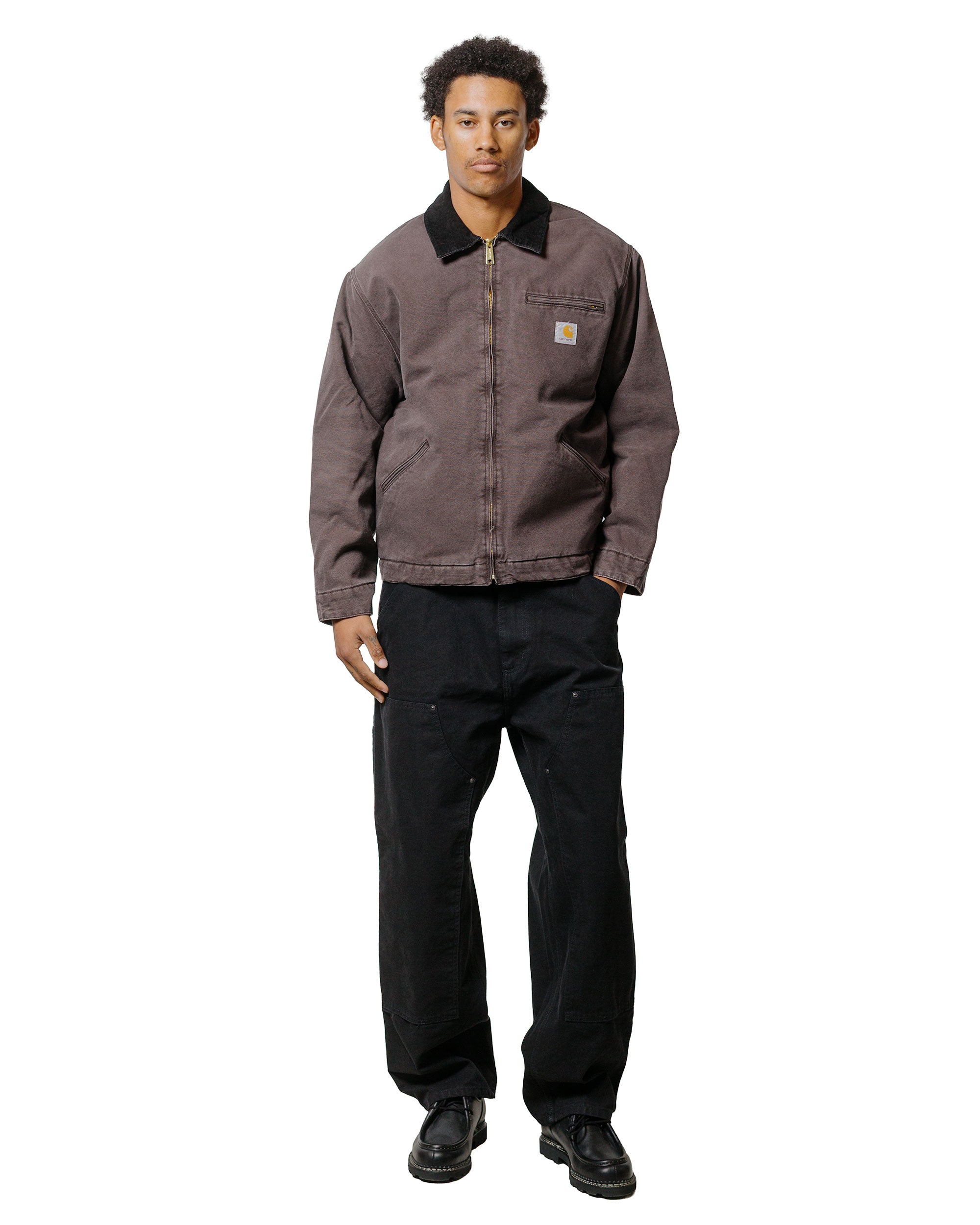 Carhartt W.I.P. OG Detroit Jacket Tobacco/Black Stone Canvas